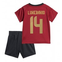 Fotbalové Dres Belgie Dodi Lukebakio #14 Dětské Domácí ME 2024 Krátký Rukáv (+ trenýrky)